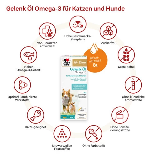 Doppelherz Gelenk Öl Omega-3 Für Katzen Und Hunde 9 Doppelherz Gelenk Öl Omega-3 Für Katzen Und Hunde – Bild 7
