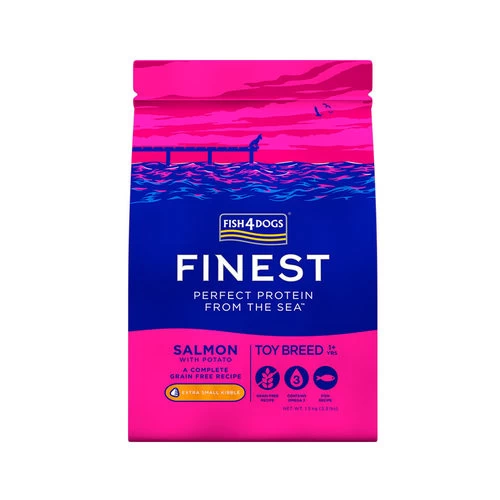 Fish4Dogs Finest Toy Breed Complete - Lachs Extra Kleine Brocken
