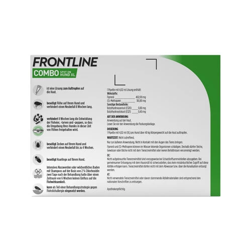 Frontline Combo Gegen Zecken, Flöhe (Flöhe, Eier, Larven, Puppen) Bei Hunden 13 Frontline Combo Gegen Zecken, Flöhe (Flöhe, Eier, Larven, Puppen) Bei Hunden – Bild 11