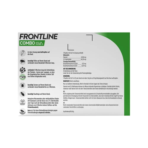 Frontline Combo Gegen Zecken, Flöhe (Flöhe, Eier, Larven, Puppen) Bei Hunden 6 Frontline Combo Gegen Zecken, Flöhe (Flöhe, Eier, Larven, Puppen) Bei Hunden – Bild 4
