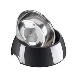 Hunter Melamin Napf - Schwarz -Haustier Discounter hunter melamine voer en drinkbak zwart 169552 0500 none