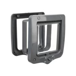 Trixie 4-Wege Freilauftür Mit Tunnel 19 Trixie 4-Wege Freilauftür Mit Tunnel -Haustier Discounter trixie 4 weg kattenluik met tunnel 155281 0500 none